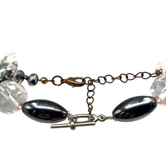 Vintage Beaded Necklace & Rhinestone Bracelet Set - Picture 4 of 8